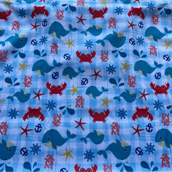 Smart Bottoms Whale & Crab Print Tote Bag - Picture 3 of 6